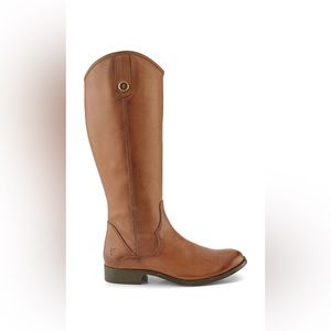Women's Tan Leather Riding Boots